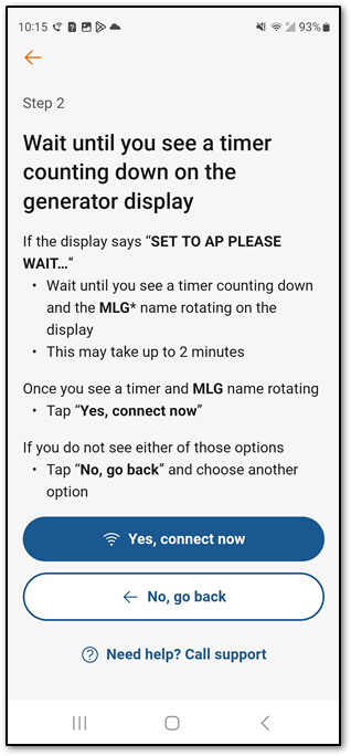 How do I connect my generator to my Wi-Fi network if I have an Android?