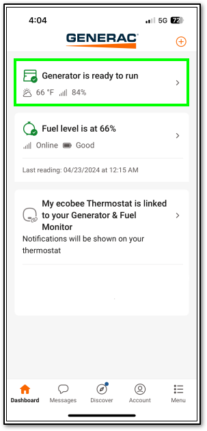 Mobile Link Gen Status Icon
