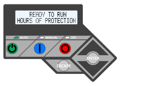 How do I check the alarm log on my generators control panel?