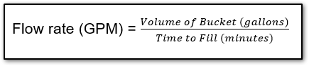 Flow rate equation
