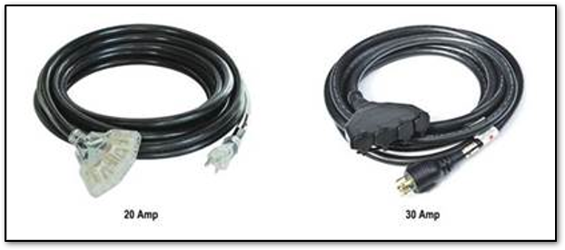 20 Amp and 30 Amp Extension Cords
