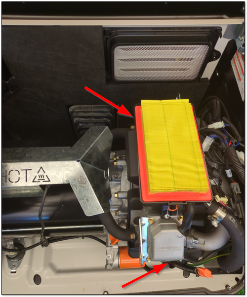 Next Generation rear spark plug access overview