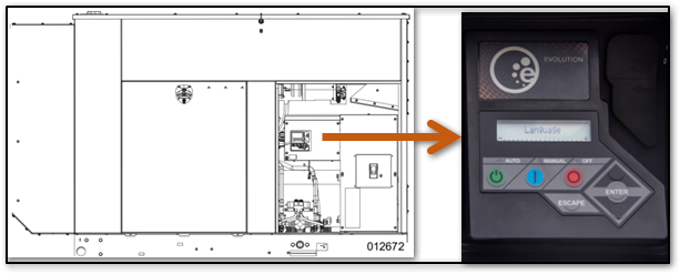RG 100 kW with Evolution controller inside the enclosure