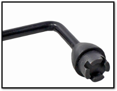 Liquid-cooled key, 2010 to present without 18 inch clearance