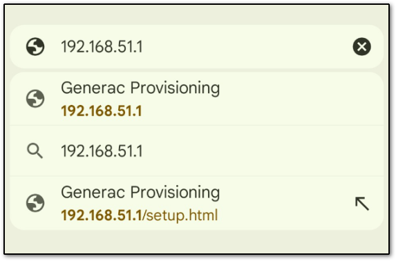 Safari IP entry