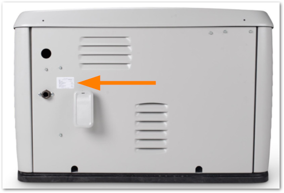Next Generation rear data label example