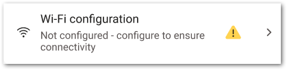 Mobile Link message showing Wi-Fi is not configured for the cellular connectivity accessory