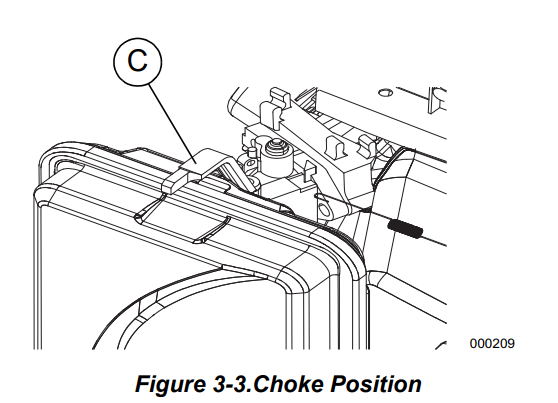 Standard portable generator choke