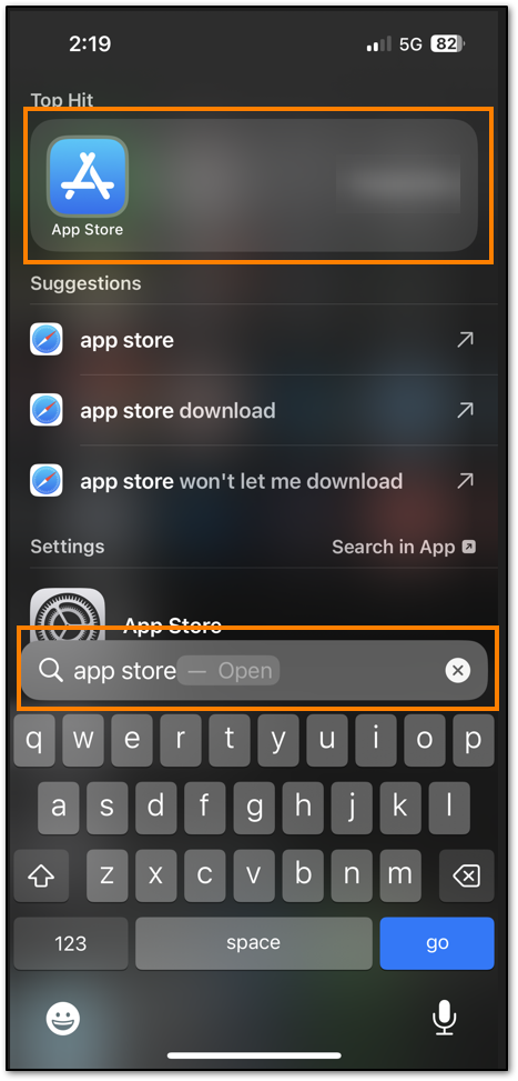 App Store search result on an iOS device