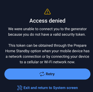 Field Pro error: Access Denied - You do not have a valid security token