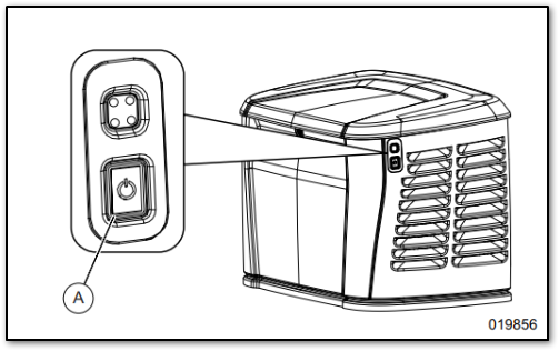 Example auxiliary shutdown switch installation